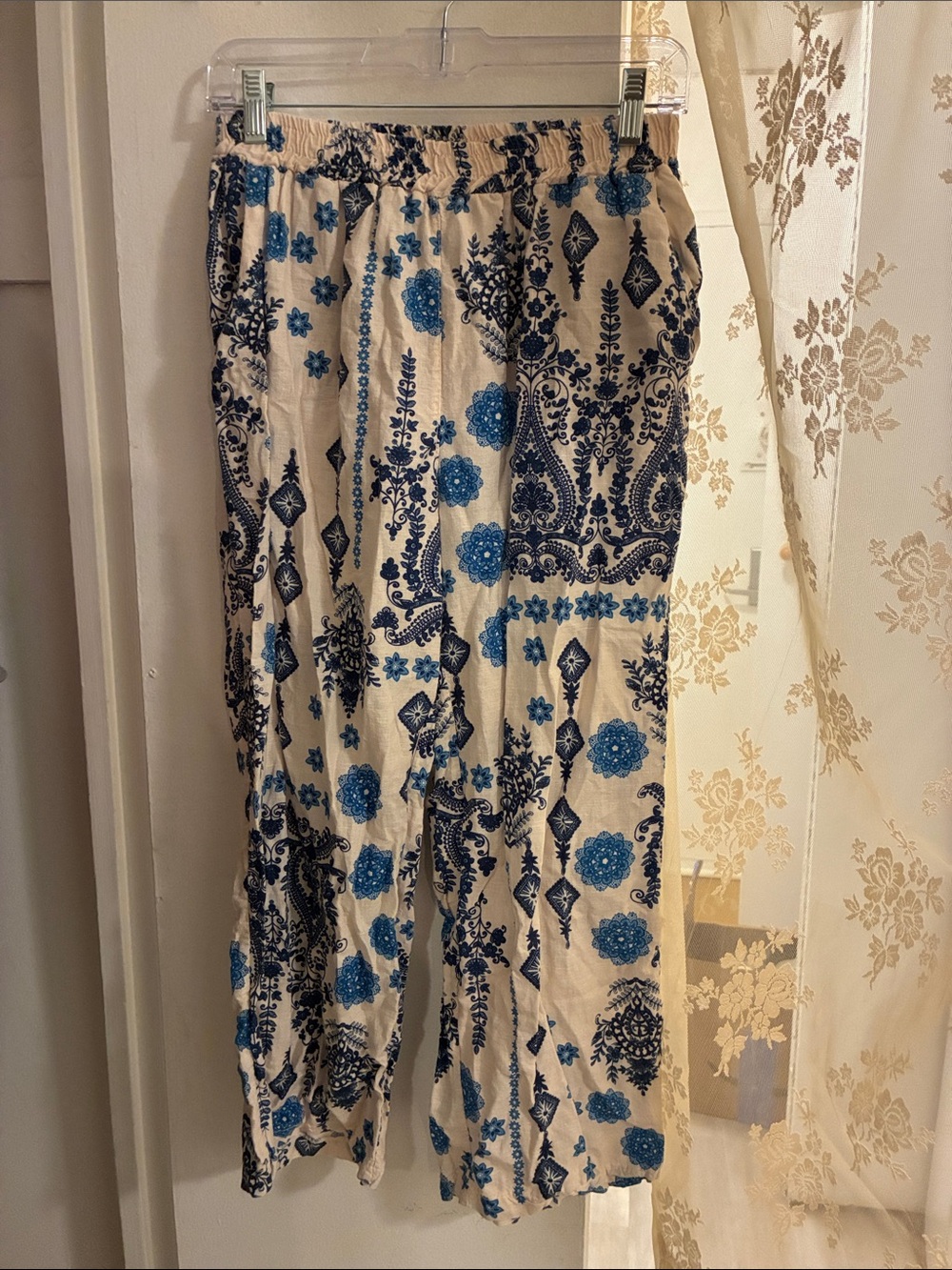 made in Italy linen cotton boho pants